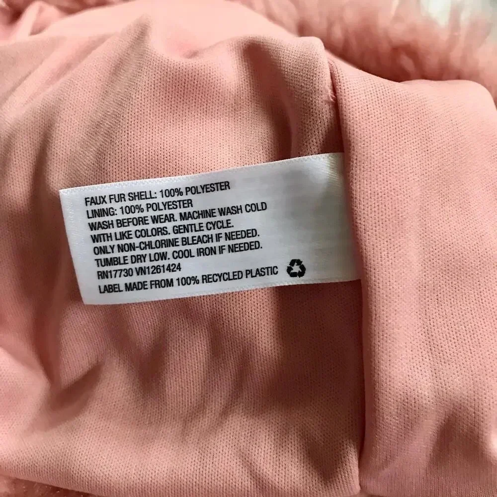 Art Class NWT Faux Fur Half Zip Pullover Lightweight Jacket Girls XS (4/5)